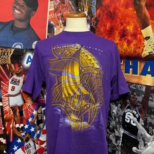 Vintage 90s Minnesota Vikings T Shirt NFL Football Pro Player Tee Sz Large